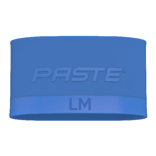 PASTE® Sujeta espinilleras de silicona de fútbol para hombres - Azul