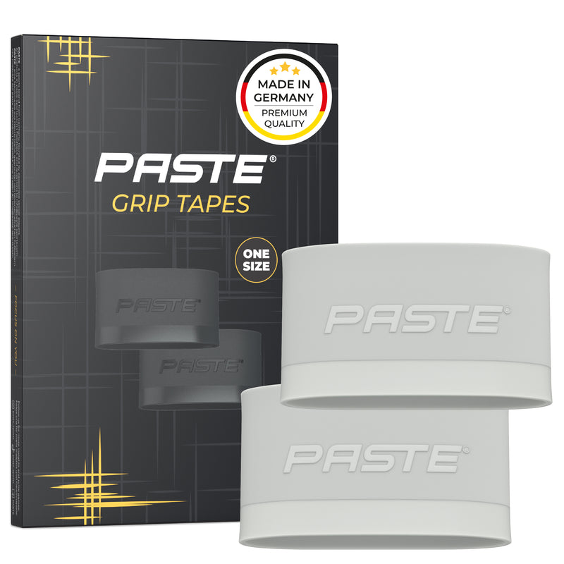 PASTE® Sujeta espinilleras de silicona de fútbol para hombres - Gris