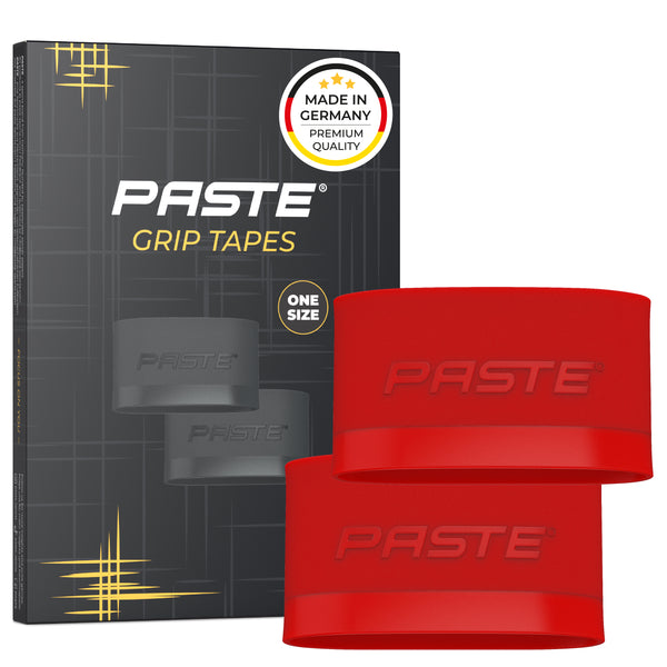 PASTE® Reggi parastinchi da calcio per uomo in silicone - Rosso