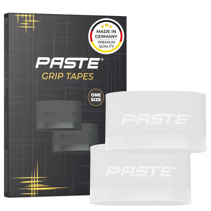 PASTE® Sujeta espinilleras de silicona de fútbol para hombres - Transparente