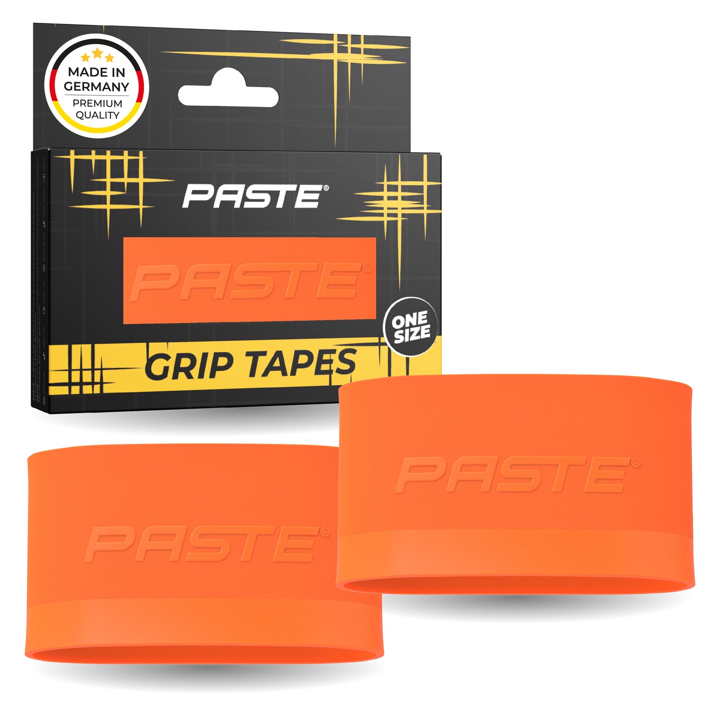 PASTE® Protège-tibias en silicone pour homme et enfant - Orange