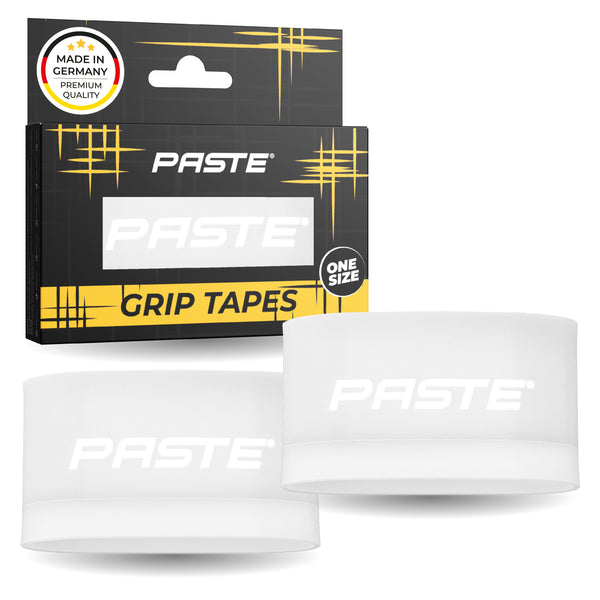 PASTE® Sujeta espinilleras de silicona de fútbol para hombres - Blanco