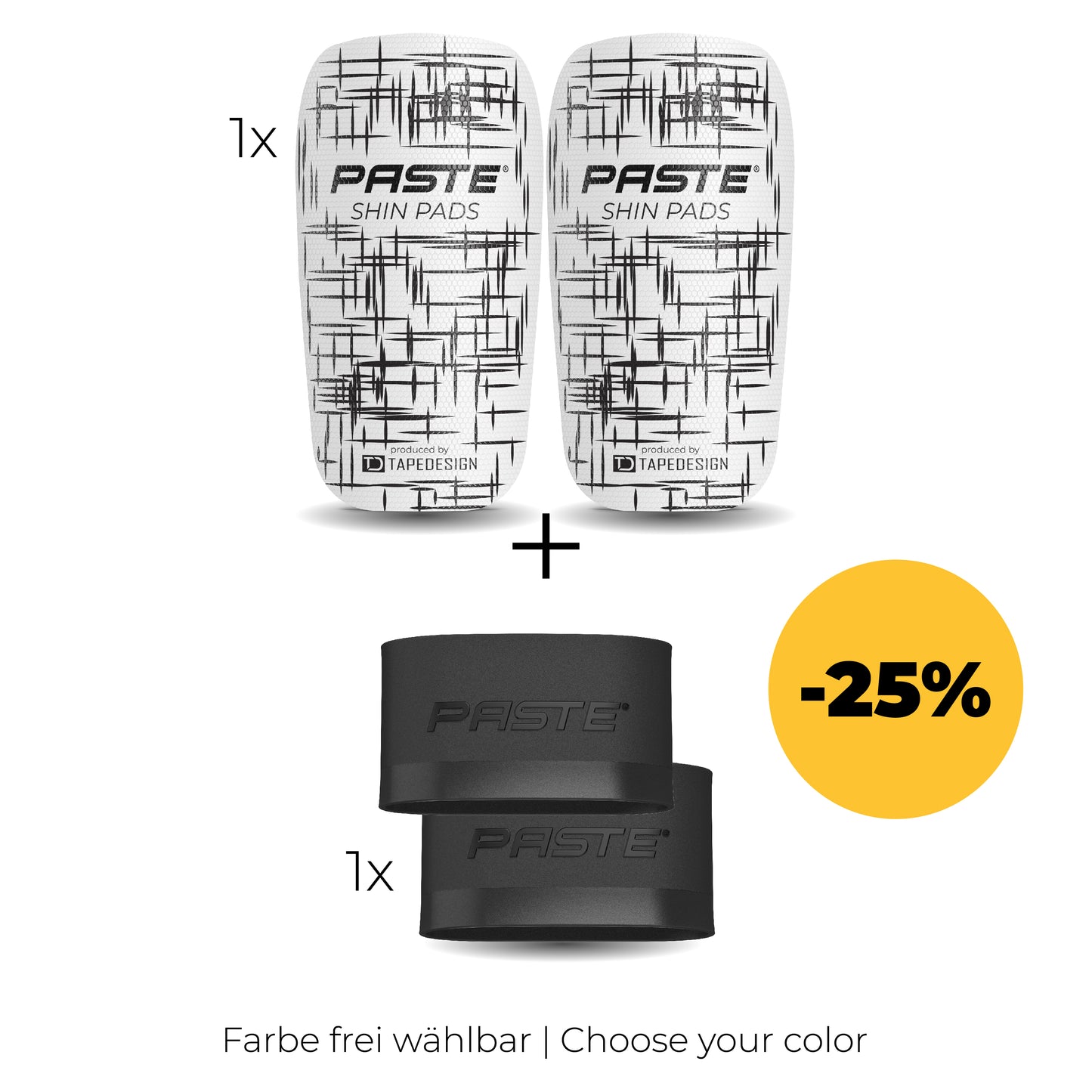 PASTE Set - Shin guards CUSTOM, Grip Tapes