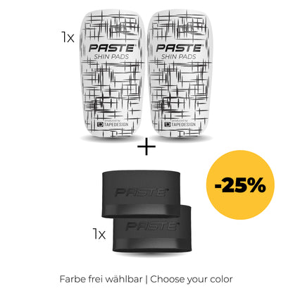 PASTE Set - Shin guards CUSTOM, Grip Tapes