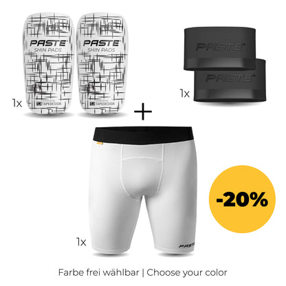 Set PASTE - pantaloni funzionali, nastri di aderenza, parastinchi PERSONALIZZATI