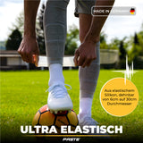 PASTE® Sujeta espinilleras de silicona de fútbol para hombres - Transparente