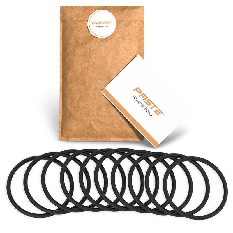 Powerbobbles - 10 non-slip sports hair elastics