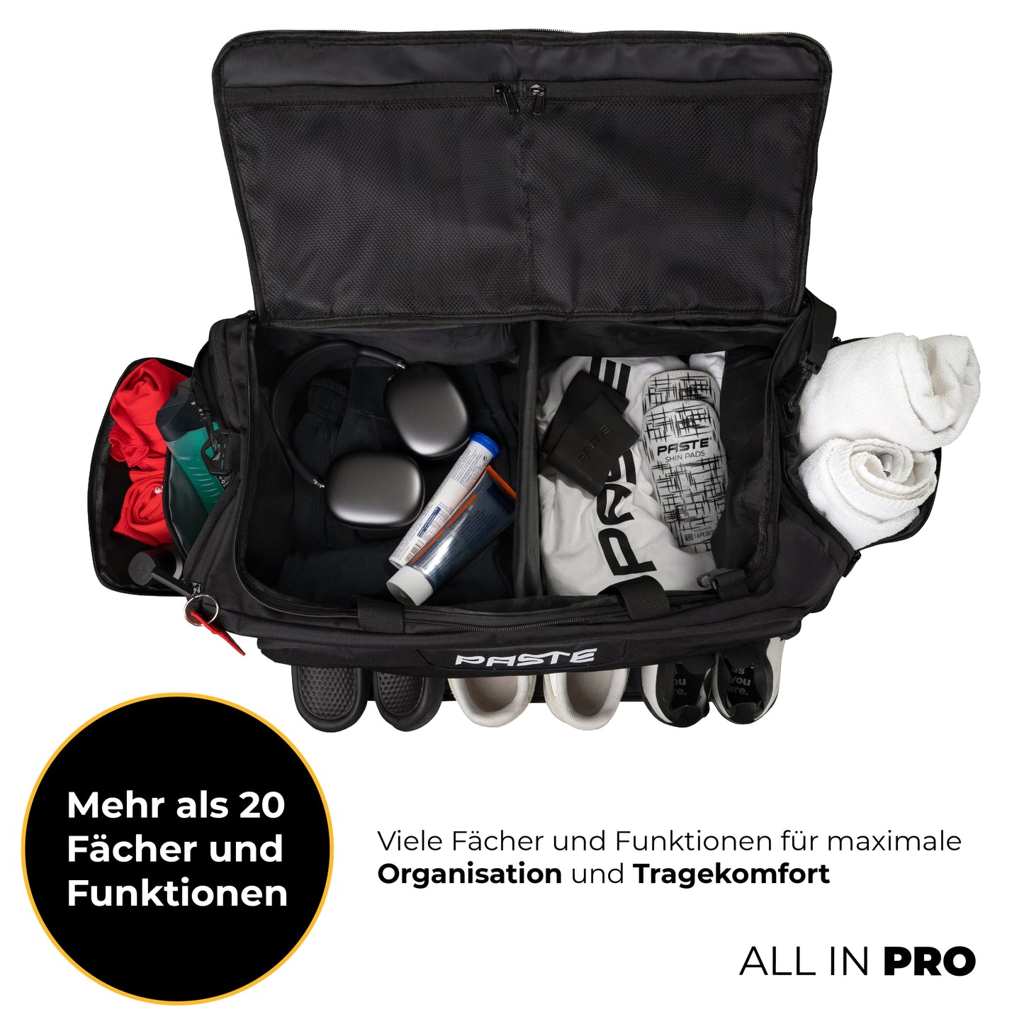 ALL IN PRO Sporttasche mit Schuhfach & Rucksackfunktion