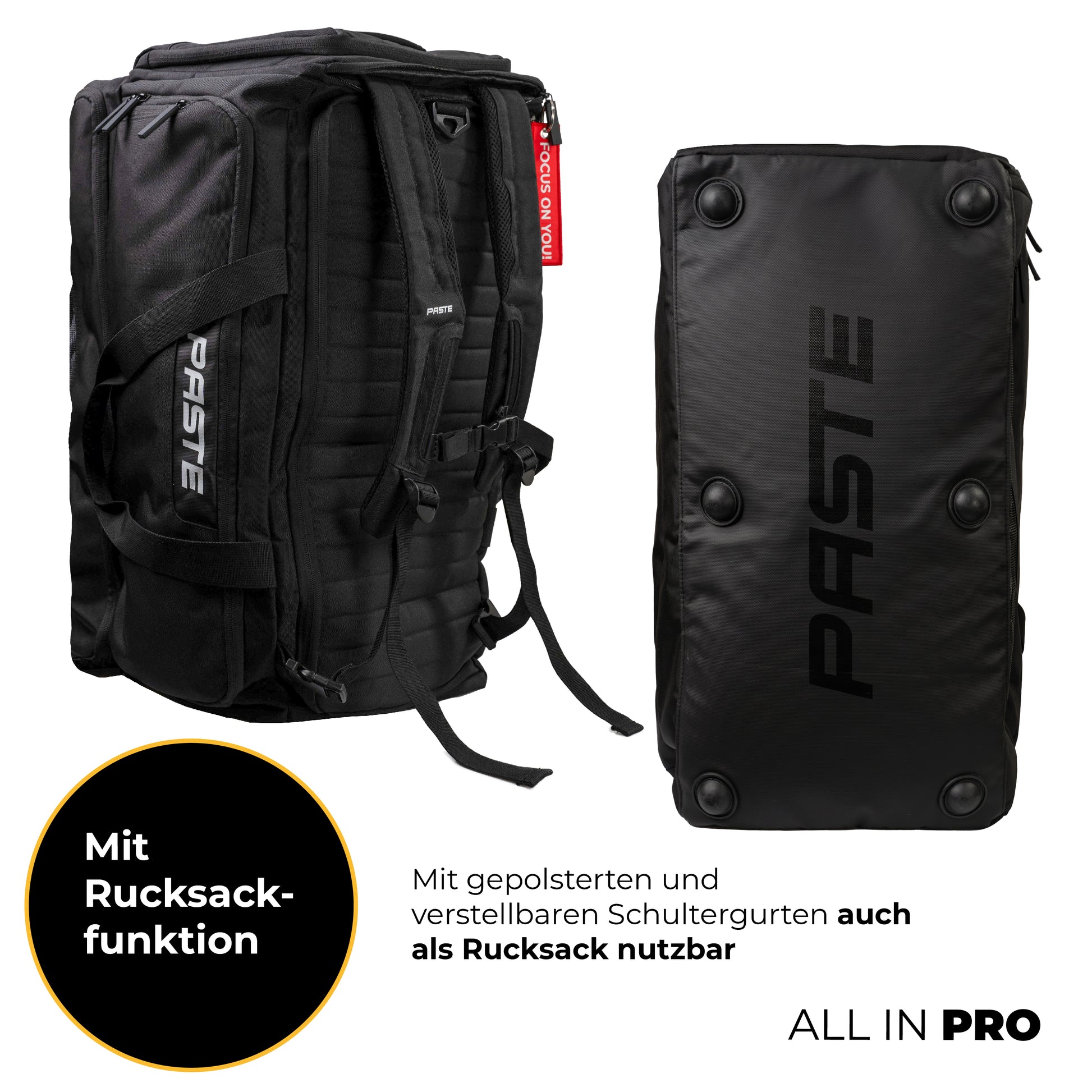 ALL IN PRO Sporttasche mit Schuhfach & Rucksackfunktion