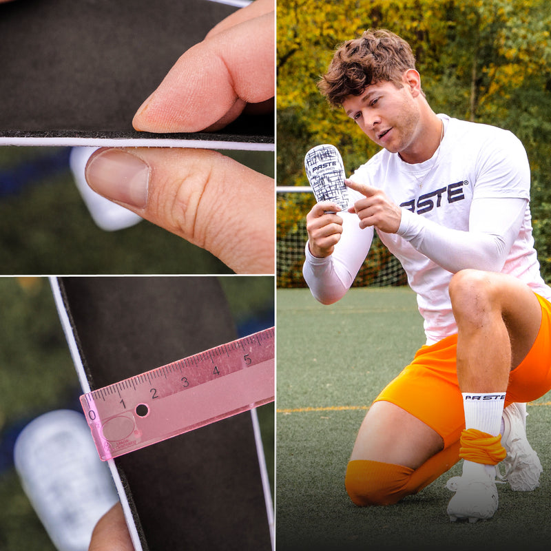 Schienbeinschoner CUSTOM Weiß - Individuell anpassbar